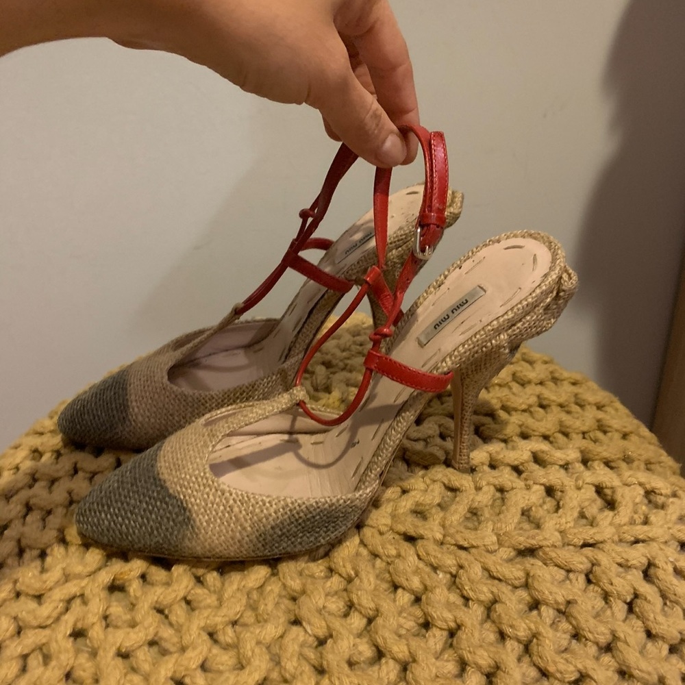 Miu Miu slingback sandals Size 37.5